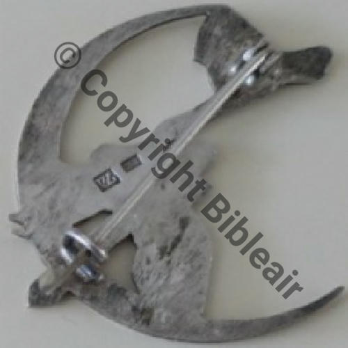 594 GAO.594 Levant DAMAS  Fab Loc  Eping bascule Poincon ARGENT +Poincon de maitre Dos lisse Src.OSCAR.LAURENT  542Eur05.16 